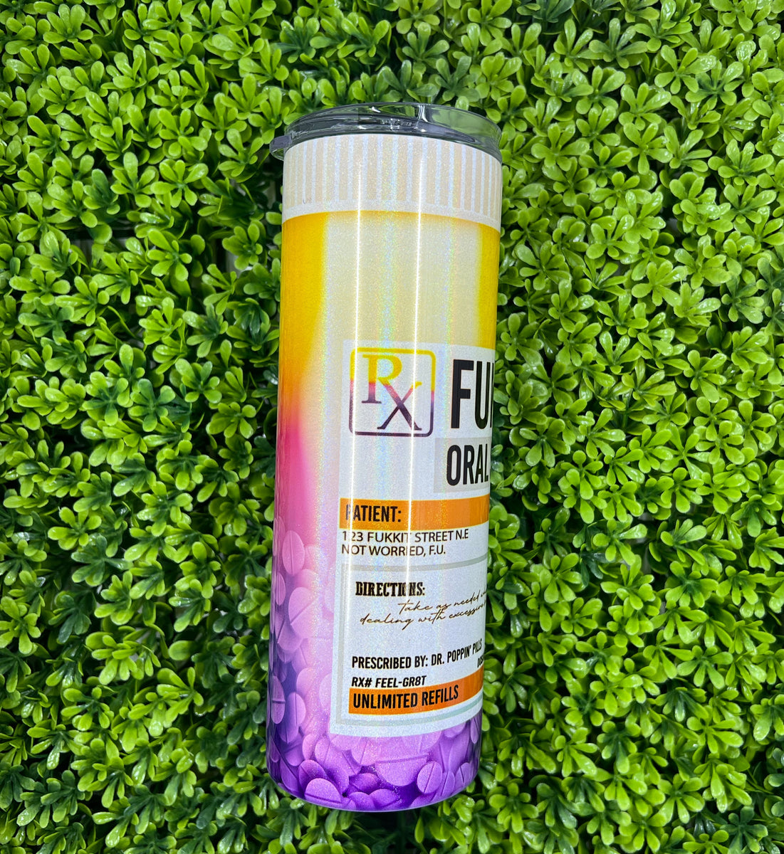 Fukitol Pill Bottle Tumbler – Jus Luv Creativitee