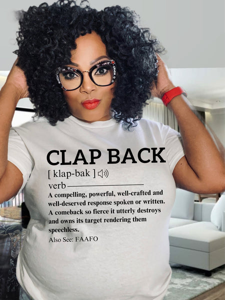 Clap Back Definition Jus Luv Creativitee