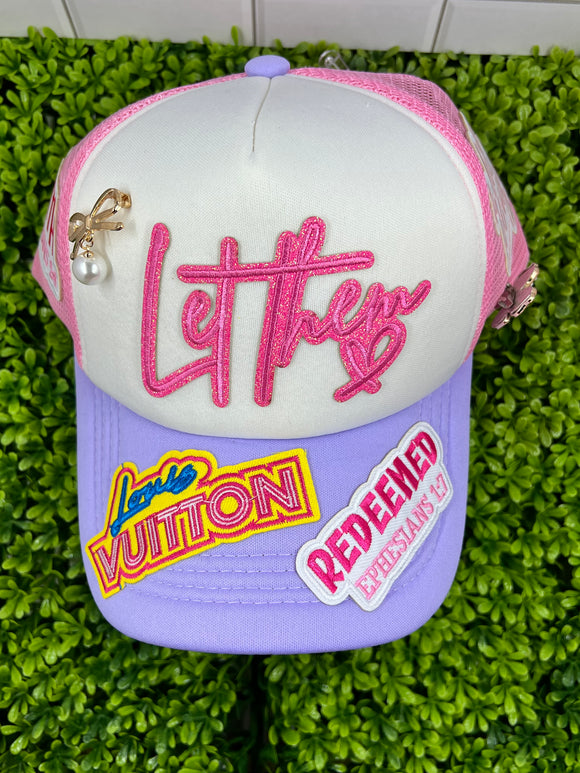 Let Them Pink/Purple - Junk Trucker Hat