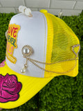 Love Never Fails Yellow - Junk Trucker Hat
