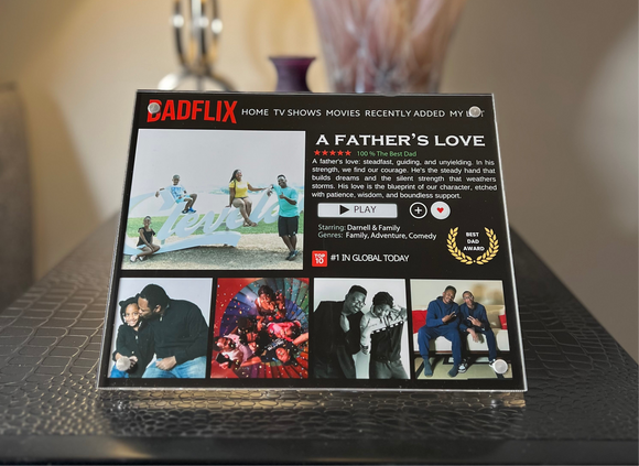 Dadflix w/ Acrylic Frame
