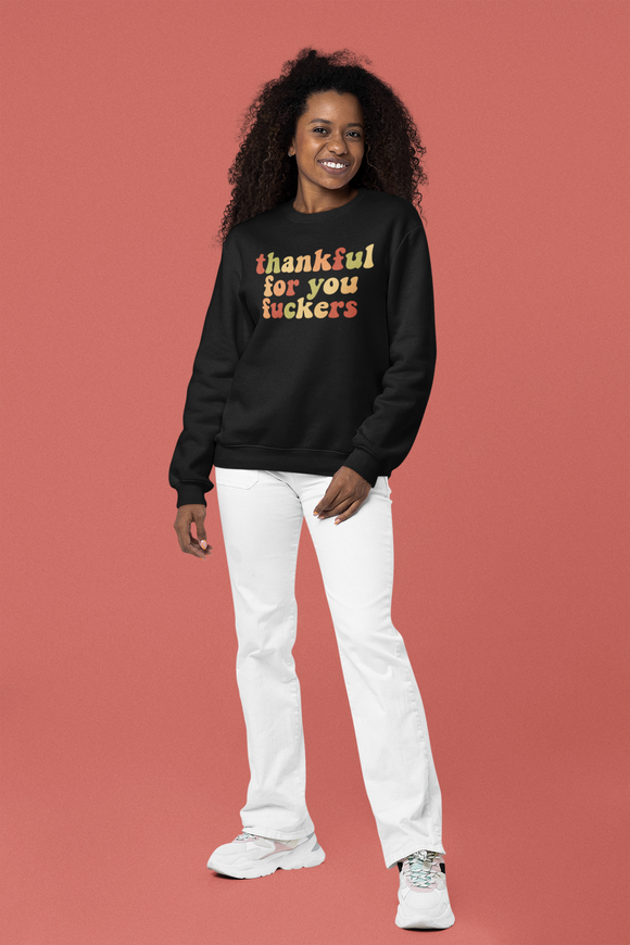 Sweatshirt or Hoodie: Thankful For You Fuckers